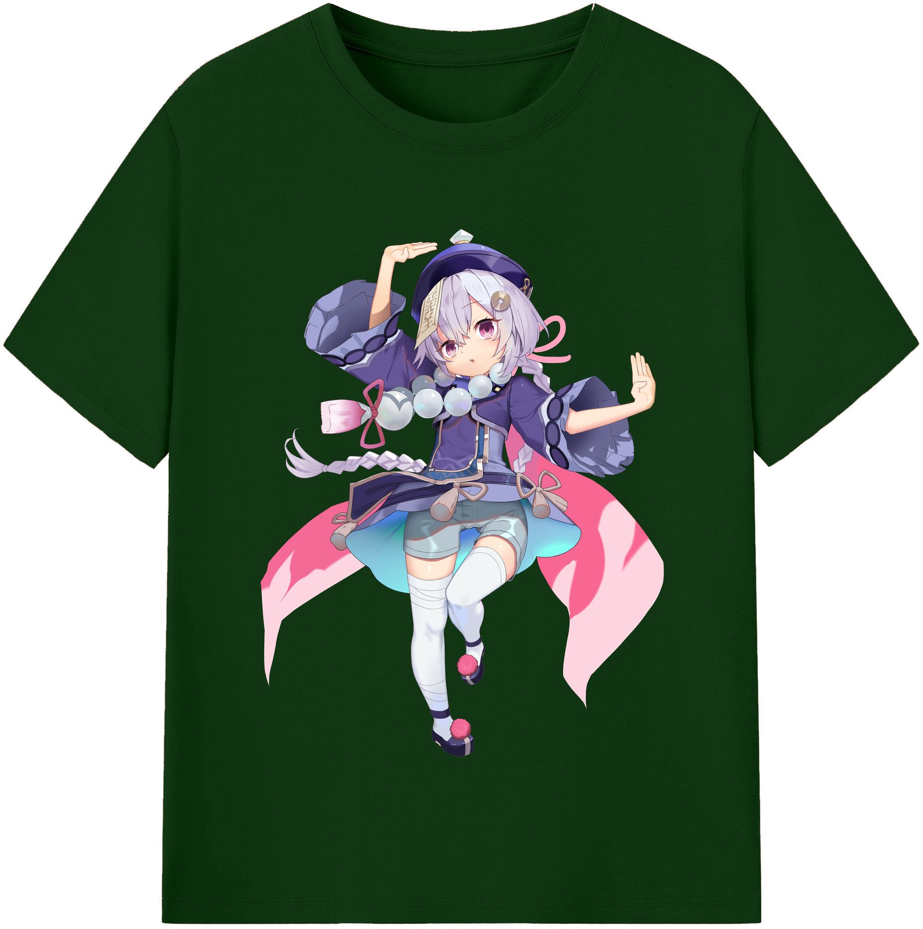 げんし神 七七 なな  genshin Nana 綿100％半袖Tシャツ（フロントプリント）
